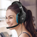 Logitech G431 Auscultadores Dobráveis para Jogos com Som Surround Dolby 7.1 Estéreo e Redução de Ruído, G431