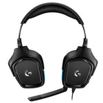 Logitech G431 Auscultadores Dobráveis para Jogos com Som Surround Dolby 7.1 Estéreo e Redução de Ruído, G431