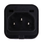 Adaptador de Tomada Universal Portátil WD-320 para Tomada C13-C14, Conversor de Energia para Viagem, Tomada C13-C14