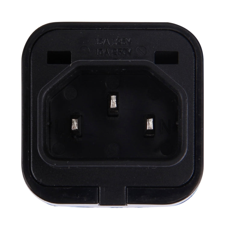 Adaptador de Tomada Universal Portátil WD-320 para Tomada C13-C14, Conversor de Energia para Viagem, Tomada C13-C14