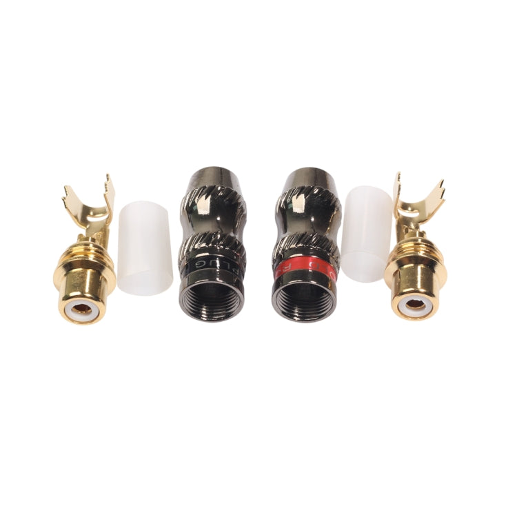 REXLIS TR026-1 2 Peças Plug RCA Fêmea Jack de Áudio Dourado para Cabo de Áudio e Vídeo DIY, RCA Fêmea