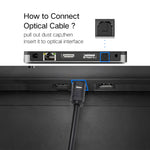 EMK Cabo de Áudio Óptico Digital Toslink Macho para Macho, 3m OD4.0mm