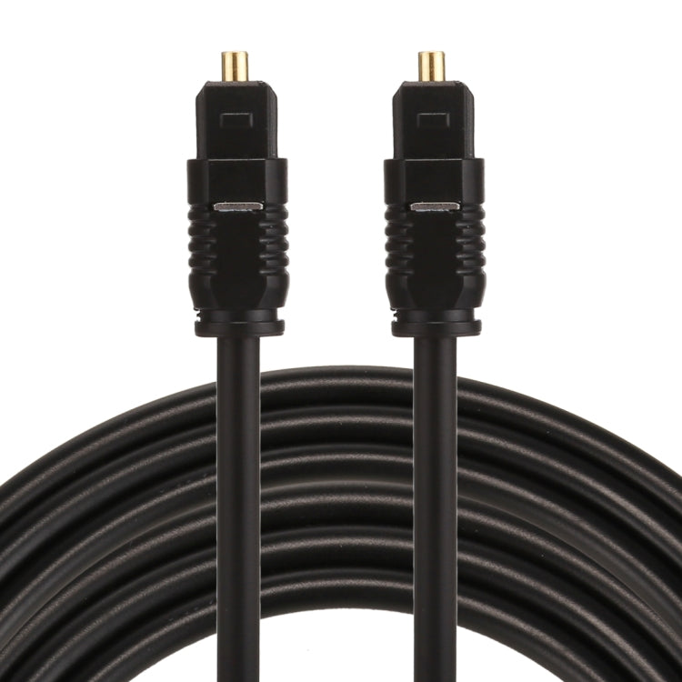 Cabo de Áudio Óptico Digital Toslink Macho para Macho EMK 5m OD4.0mm, Comprimento: 5m
