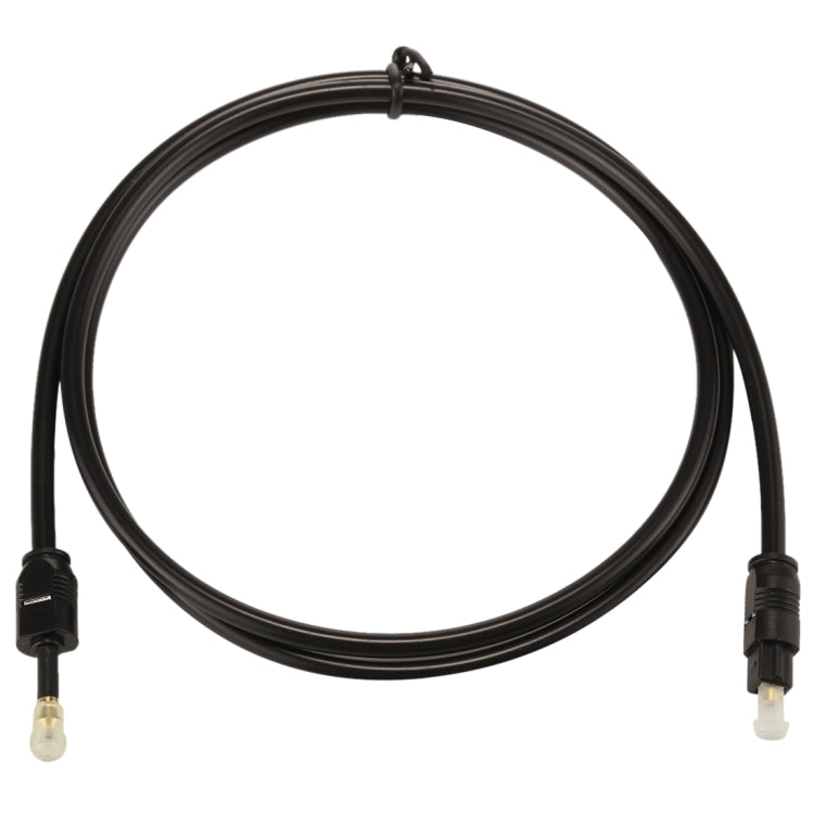 Cabo de Áudio Óptico Digital Toslink Macho para Mini Toslink Macho 3.5mm EMK 1m OD4.0mm, Comprimento: 1m