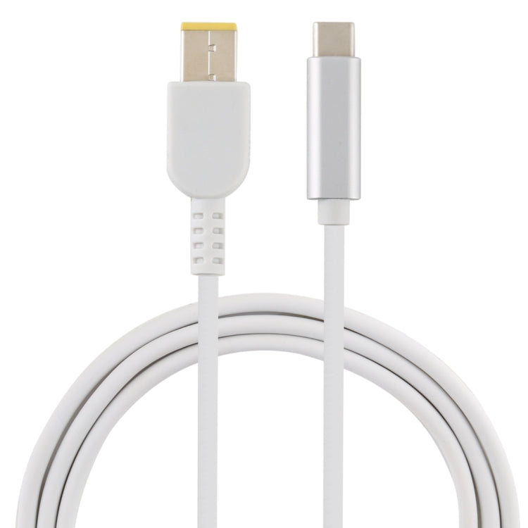 Cabo de Carregamento de Energia para Portátil USB-C / Tipo-C para Macho Quadrado Grande Lenovo, Comprimento do Cabo: cerca de 1,5m