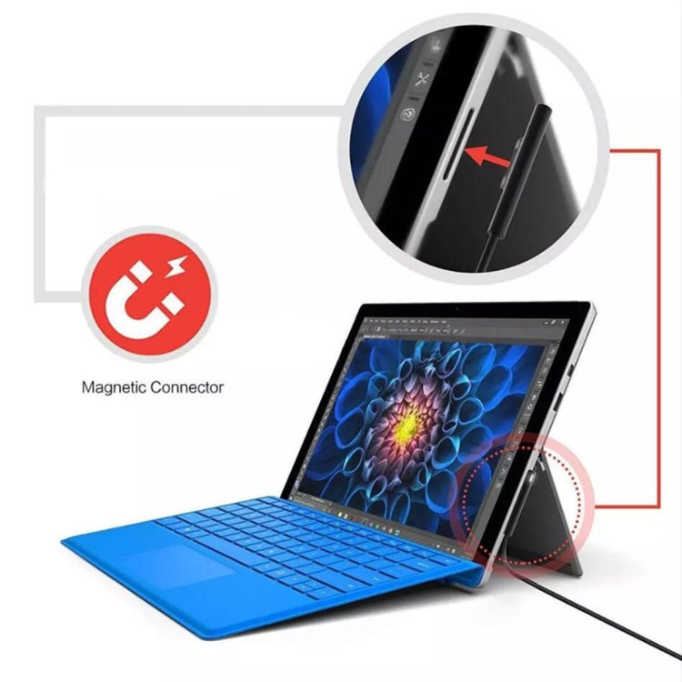 Cabo de Carregamento de Energia para Portátil USB-C / Tipo-C para Macho Magnético de 6 Pinos para Microsoft Surface Pro 7 / 6 / 5, Comprimento do Cabo: cerca de 1,5m, para Microsoft Surface Pro 7 / 6 / 5