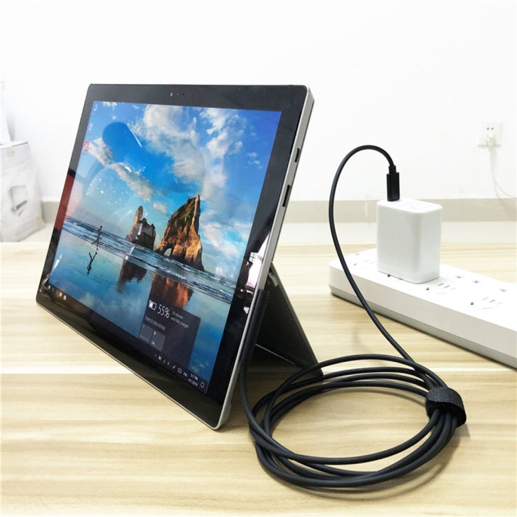 Cabo de Carregamento de Energia para Portátil USB-C / Tipo-C para Macho Magnético de 6 Pinos para Microsoft Surface Pro 7 / 6 / 5, Comprimento do Cabo: cerca de 1,5m, para Microsoft Surface Pro 7 / 6 / 5