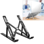 Suporte elevador dobrável para portátil em liga de alumínio, dissipador de calor portátil para computador, tamanho: 24x16.5x5.5cm