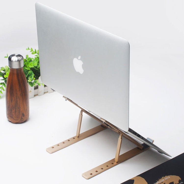 Suporte elevador dobrável para portátil em liga de alumínio, dissipador de calor portátil para computador, tamanho: 24x16.5x5.5cm