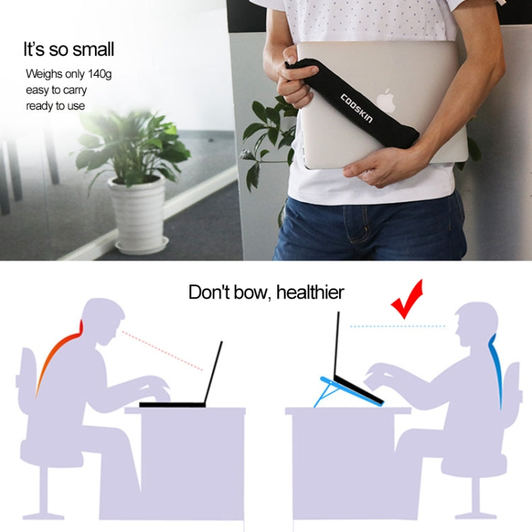 Suporte Extensor de Altura para Portátil em Liga de Alumínio Dobrável, Suporte de Dissipação de Calor para Computador Portátil, Tamanho: 24.5x3.3x2.8cm