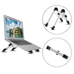 Suporte Extensor de Altura para Portátil em Liga de Alumínio Dobrável, Suporte de Dissipação de Calor para Computador Portátil, Tamanho: 24.5x3.3x2.8cm