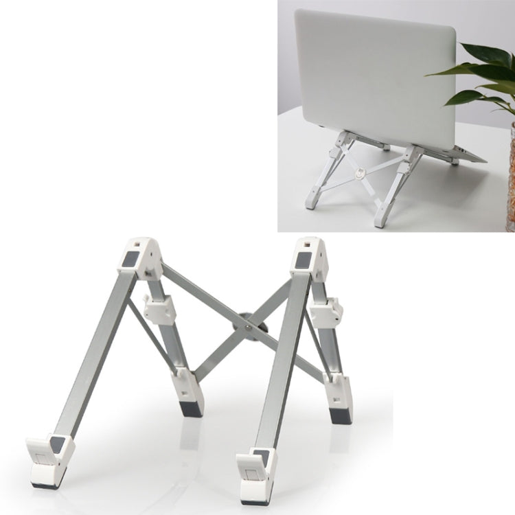 Suporte Extensor de Altura para Portátil em Liga de Alumínio Dobrável, Suporte de Dissipação de Calor para Computador Portátil, Tamanho: 24.5x3.3x2.8cm