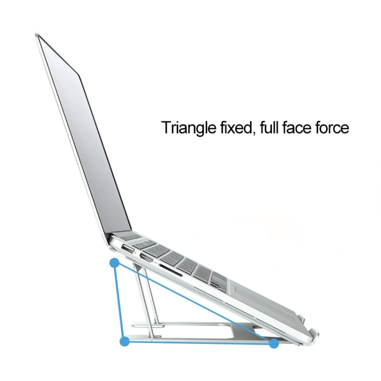 Suporte Extensor de Altura para Portátil Dobrável, Suporte de Dissipação de Calor para Computador Portátil, Tamanho: 22.3x23.5x1.3cm