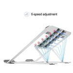 Suporte Extensor de Altura para Portátil Dobrável, Suporte de Dissipação de Calor para Computador Portátil, Tamanho: 22.3x23.5x1.3cm