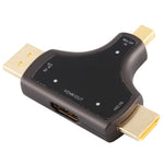 Adaptador 3 em 1 D62A DisplayPort + Mini DP + HDMI Macho para HDMI Fêmea, D62A