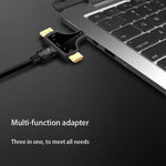 Adaptador 3 em 1 D62A DisplayPort + Mini DP + HDMI Macho para HDMI Fêmea, D62A