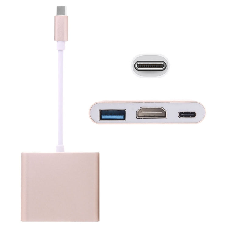 Adaptador USB-C / Tipo-C 3.1 Macho para USB-C / Tipo-C 3.1 Fêmea & HDMI Fêmea & USB 3.0 Fêmea, Tipo-C+USB+HDMI (J), Tipo-C+USB+HDMI (G), Tipo-C+USB+HDMI (B), Tipo-C+USB+HDMI (S)