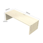 Suporte para monitor de computador com padrão de madeira ORICO MSR-02-WD-BP, Tamanho: 50 x 20 x 13,5 cm, Tamanho: 50 x 20 x 13,5 cm