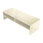 Suporte para monitor de computador com padrão de madeira ORICO MSR-04-WD-BP de 2 camadas com divisória, Tamanho: 50 x 20 x 13,5 cm, 2 camadas com divisória, Tamanho: 50 x 20 x 13,5 cm