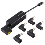 Adaptador de Energia para Portátil 65W USB-C / Tipo-C Conversor para Adaptador de Energia 6 em 1