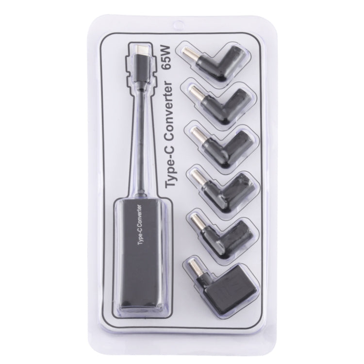 Adaptador de Energia para Portátil 65W USB-C / Tipo-C Conversor para Adaptador de Energia 6 em 1