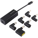 Adaptador de Energia para Portátil 65W USB-C / Tipo-C Conversor para Adaptador de Energia 6 em 1