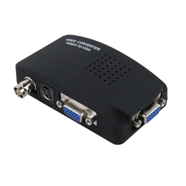 Conversor de Vídeo HOWEI HW-2404 BNC / S-Video para VGA