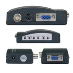Conversor de Vídeo HOWEI HW-2404 BNC / S-Video para VGA