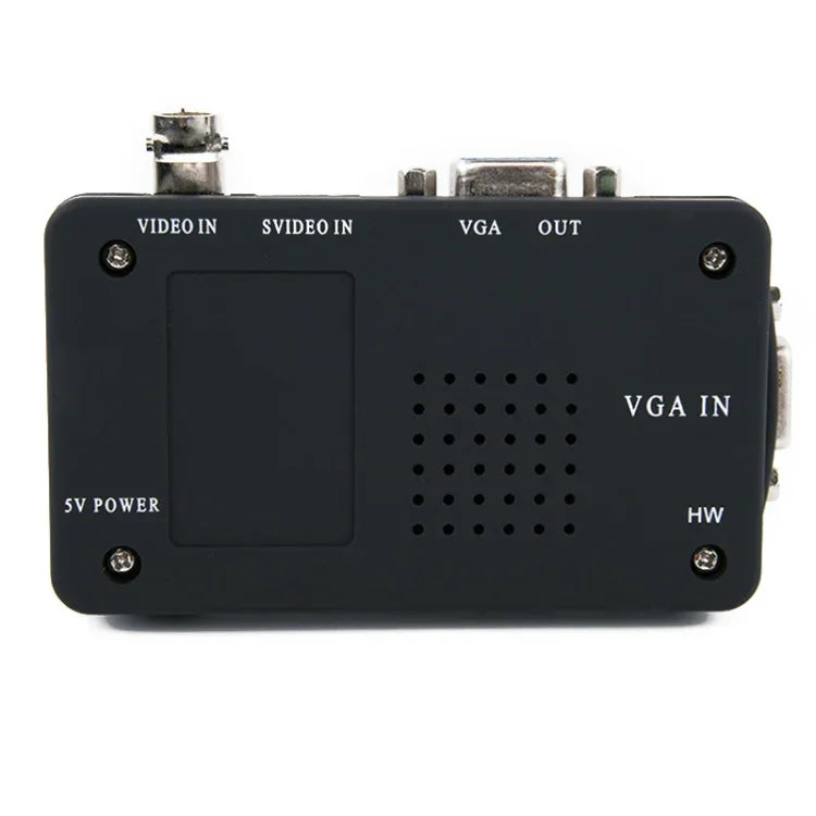Conversor de Vídeo HOWEI HW-2404 BNC / S-Video para VGA