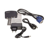 Conversor de Vídeo HOWEI HW-2404 BNC / S-Video para VGA
