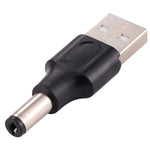 10 Unidades de Conector de Alimentação DC Macho 5,5 x 2,1mm para USB 2.0 Macho, 5,5 x 2,1mm