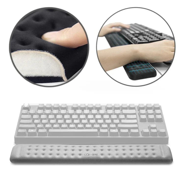 Apoio de pulso para teclado mecânico Almofada de rato em espuma de memória, Tamanho: M, Tamanho: M