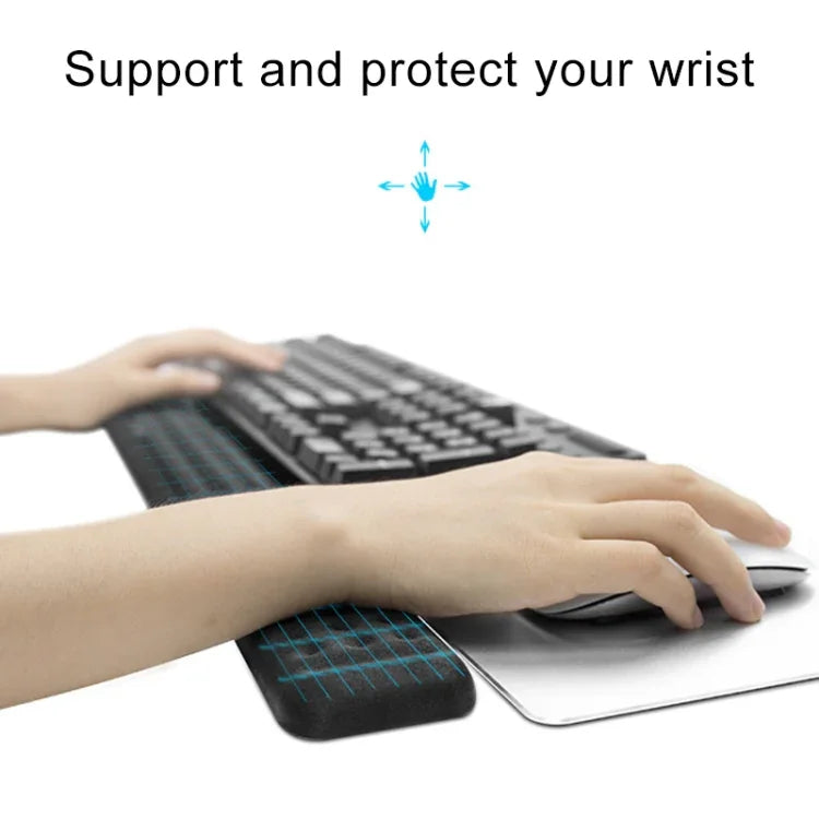 Apoio de pulso para teclado mecânico Almofada de rato em espuma de memória, Tamanho: M, Tamanho: M