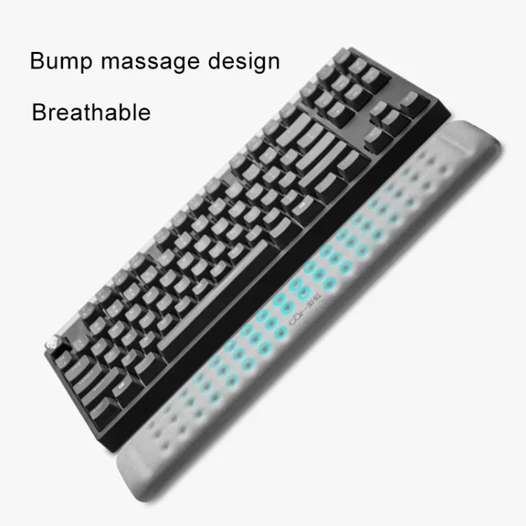 Apoio de pulso para teclado mecânico Almofada de rato em espuma de memória, Tamanho: L, Tamanho: L