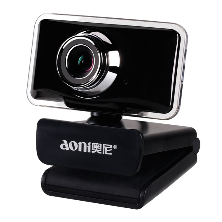 Webcam aoni C11 720P com Ângulo Largo de 150 graus, Foco Manual HD para Computador com Microfone, C11