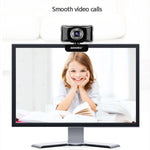 Webcam aoni C11 720P com Ângulo Largo de 150 graus, Foco Manual HD para Computador com Microfone, C11