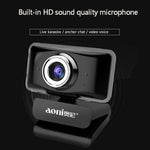 Webcam aoni C11 720P com Ângulo Largo de 150 graus, Foco Manual HD para Computador com Microfone, C11