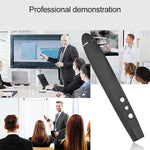 Caneta Laser Sem Fios 2.4GHz para PowerPoint com USB Receptor, Caneta de Apresentação Multimédia Sem Fios para Virar Páginas, Distância de Controlo Remoto: 30m, 30m