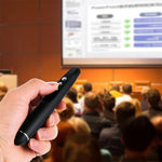 Caneta Laser Sem Fios 2.4GHz para PowerPoint com USB Receptor, Caneta de Apresentação Multimédia Sem Fios para Virar Páginas, Distância de Controlo Remoto: 30m, 30m