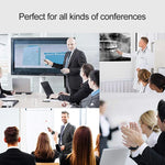 XM930 Caneta Sem Fios 2.4GHz para Virar Páginas em PowerPoint com Apontador Laser Multimédia e Recetor USB, Suporta Aviso de Bateria Fraca, Distância de Controlo Remoto: 100m, 100m Branco, 100m Preto