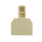 Cabo Extensor de Telefone de Secretária com Duas Portas RJ11, Adaptador Conector, 2 RJ11 Fêmea para RJ11 Macho