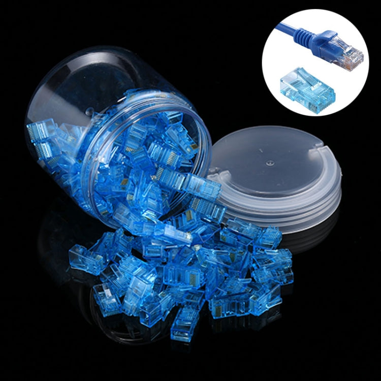 100 Peças de Plugue Modular RJ45 Anpwoo Amp01, 100 Peças (Amarelo), 100 Peças (Azul), 100 Peças (Laranja)