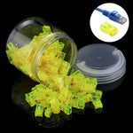 100 Peças de Plugue Modular RJ45 Anpwoo Amp01, 100 Peças (Amarelo), 100 Peças (Azul), 100 Peças (Laranja)