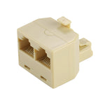Adaptador de Rede LAN Ethernet com Duas Portas RJ45, 2 RJ45 Fêmea para RJ45 Macho