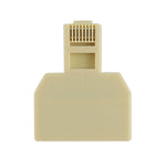 Adaptador de Rede LAN Ethernet com Duas Portas RJ45, 2 RJ45 Fêmea para RJ45 Macho