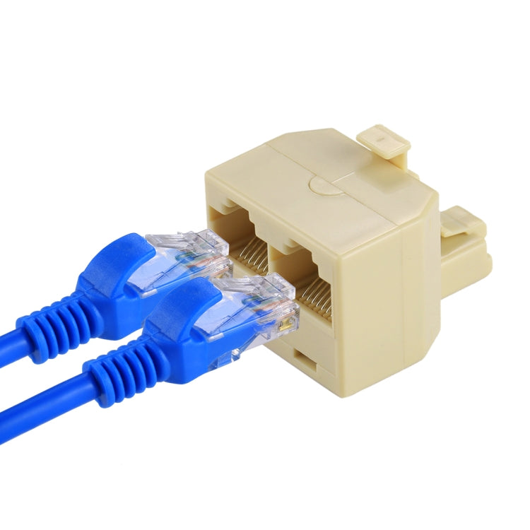 Adaptador de Rede LAN Ethernet com Duas Portas RJ45, 2 RJ45 Fêmea para RJ45 Macho