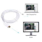 Cabo Adaptador Mini DisplayPort Macho para HDMI Macho 3m, 3m