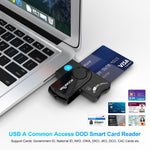 Leitor de Cartões Multifuncional ROCKETEK CR310 USB 3.0 + Cartão TF + Cartão SD + Cartão SIM + Cartão Inteligente, USB 3.0