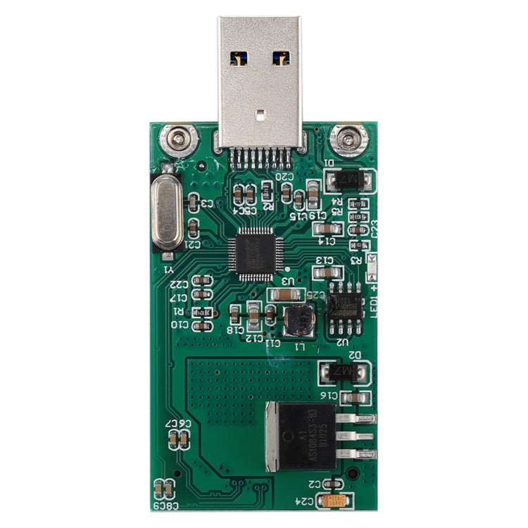 Adaptador Conversor mSATA SSD para USB 3.0, Placa Módulo para Disco Rígido