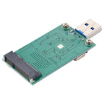Adaptador Conversor mSATA SSD para USB 3.0, Placa Módulo para Disco Rígido